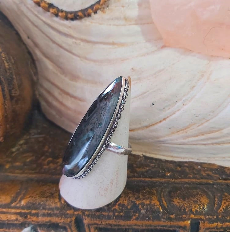Agate Well Being Ring Size US 10 (E2454)