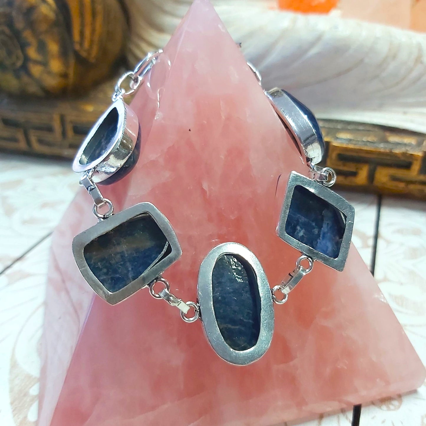 Sodalite Intuition Gemstone Bracelet 22 cm (E2488)