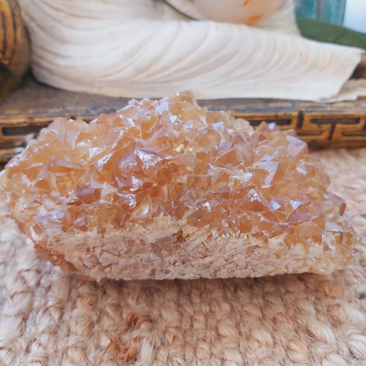 Honey Calcite Clarity Crystal 797 gms (GEM138)
