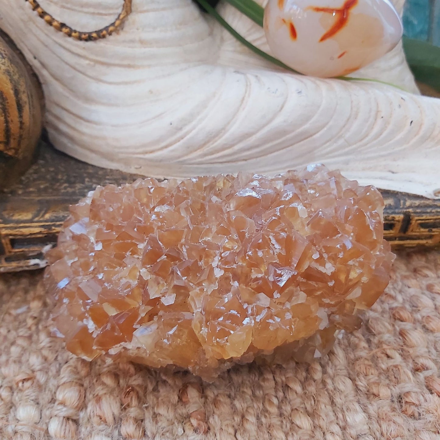 Honey Calcite Clarity Crystal 797 gms (GEM138)