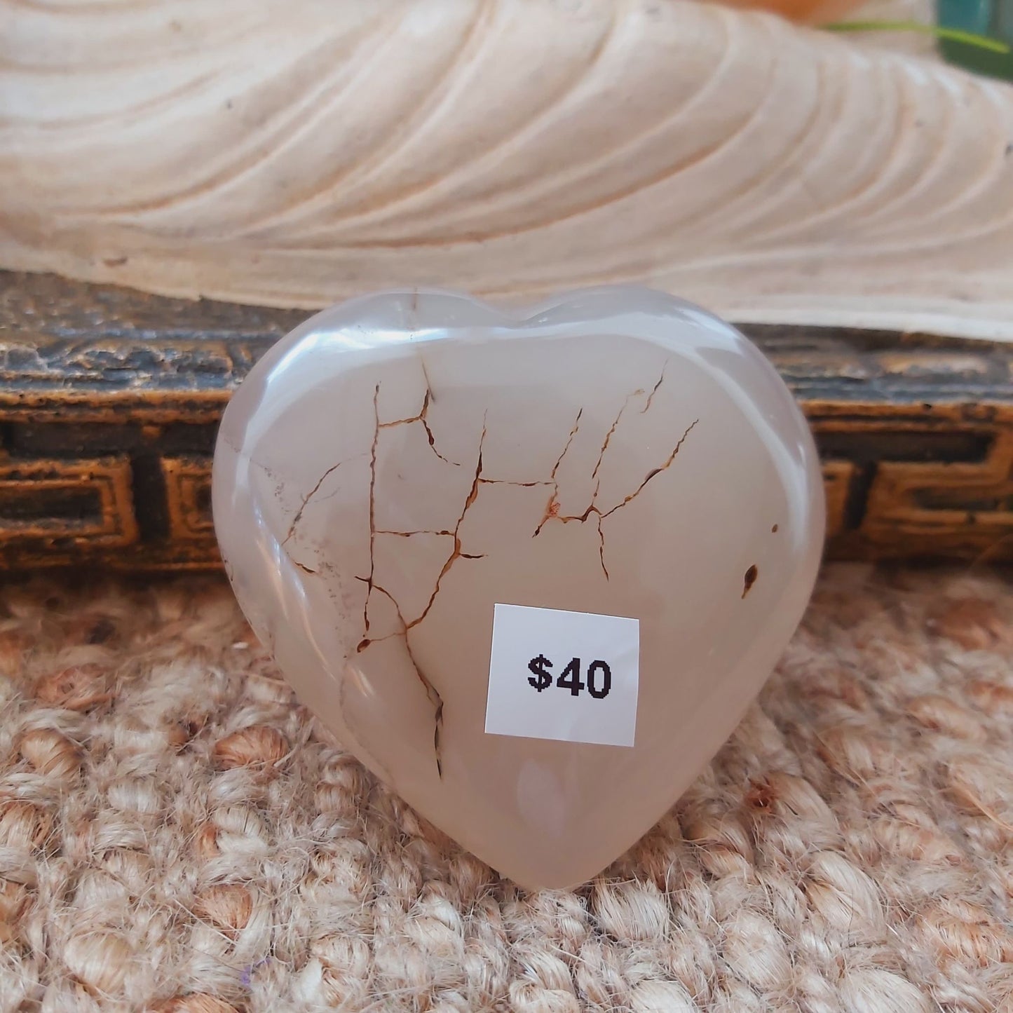 Heart Agate Crystal Gemstone 152 gms (GEM142)