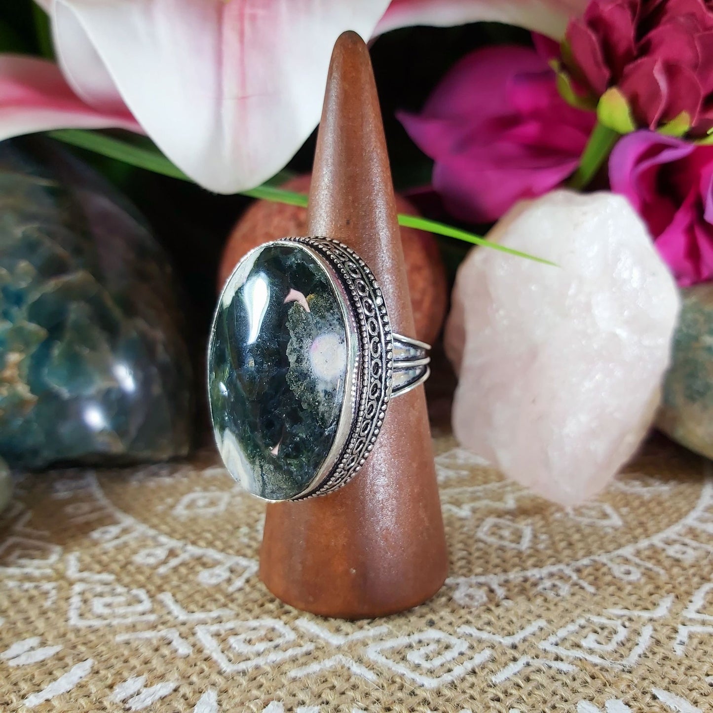 Agate Physical Well Being & Balance Ring US 10 (E1234)
