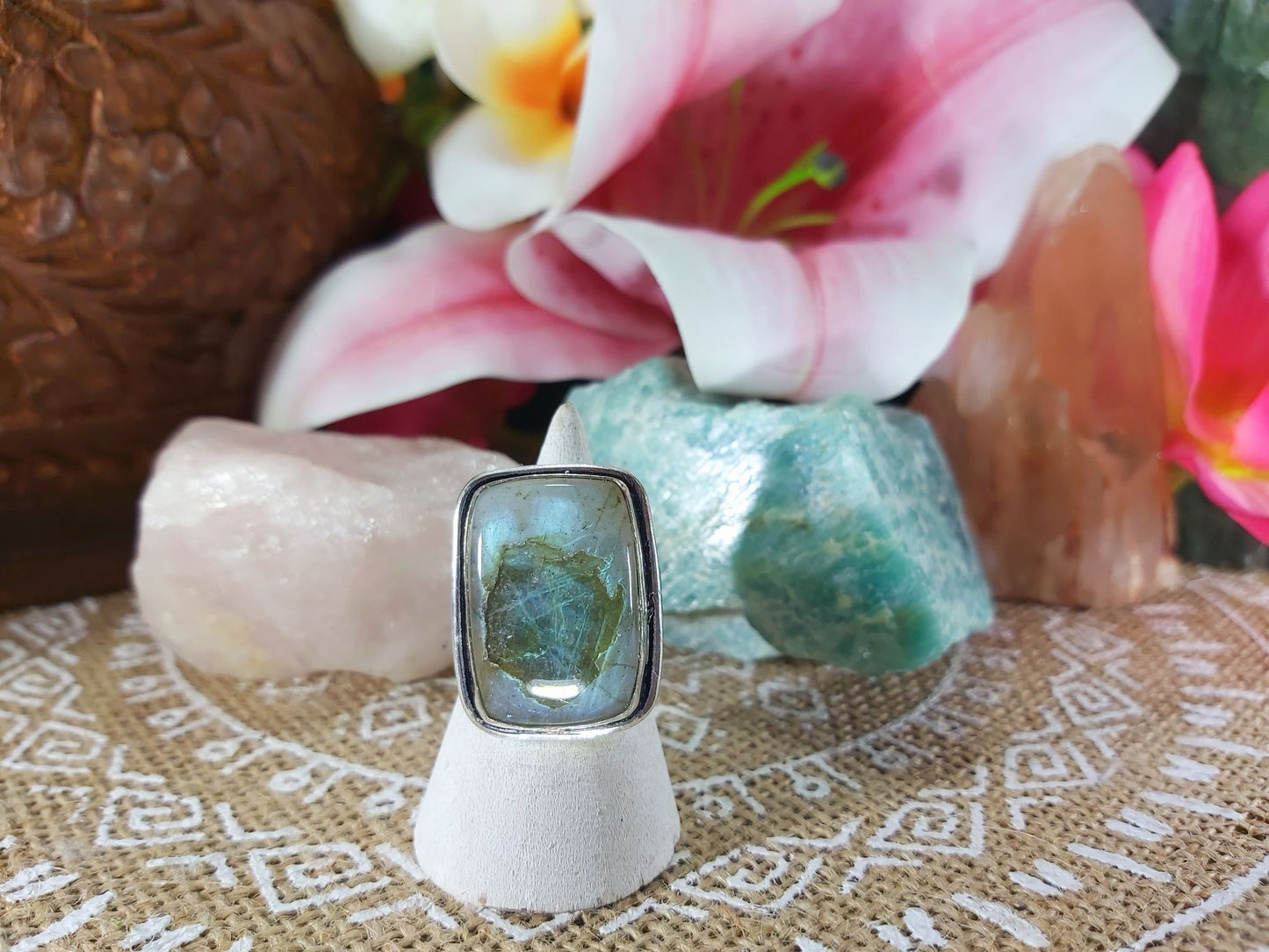 Labradorite Inner Spirit Gemstone Ring Size US 6 (937)