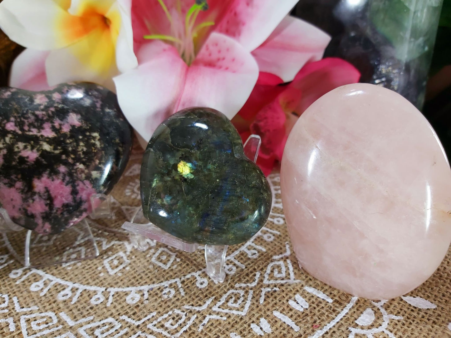 Heart, Third Eye, & Solar Plexus Chakra Crystal Pack Of 4 (#9)