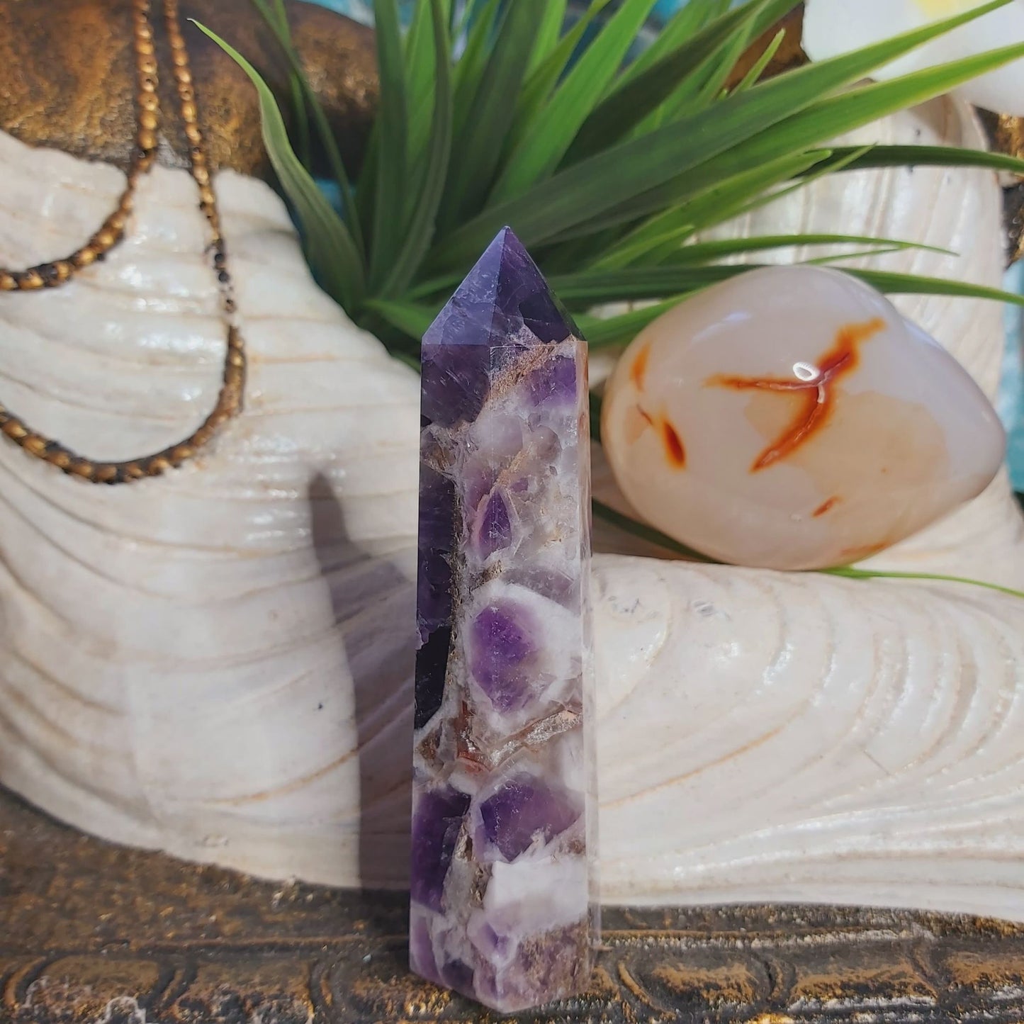 Chevron Amethyst Protection Goddess 103 gms (GEM101)