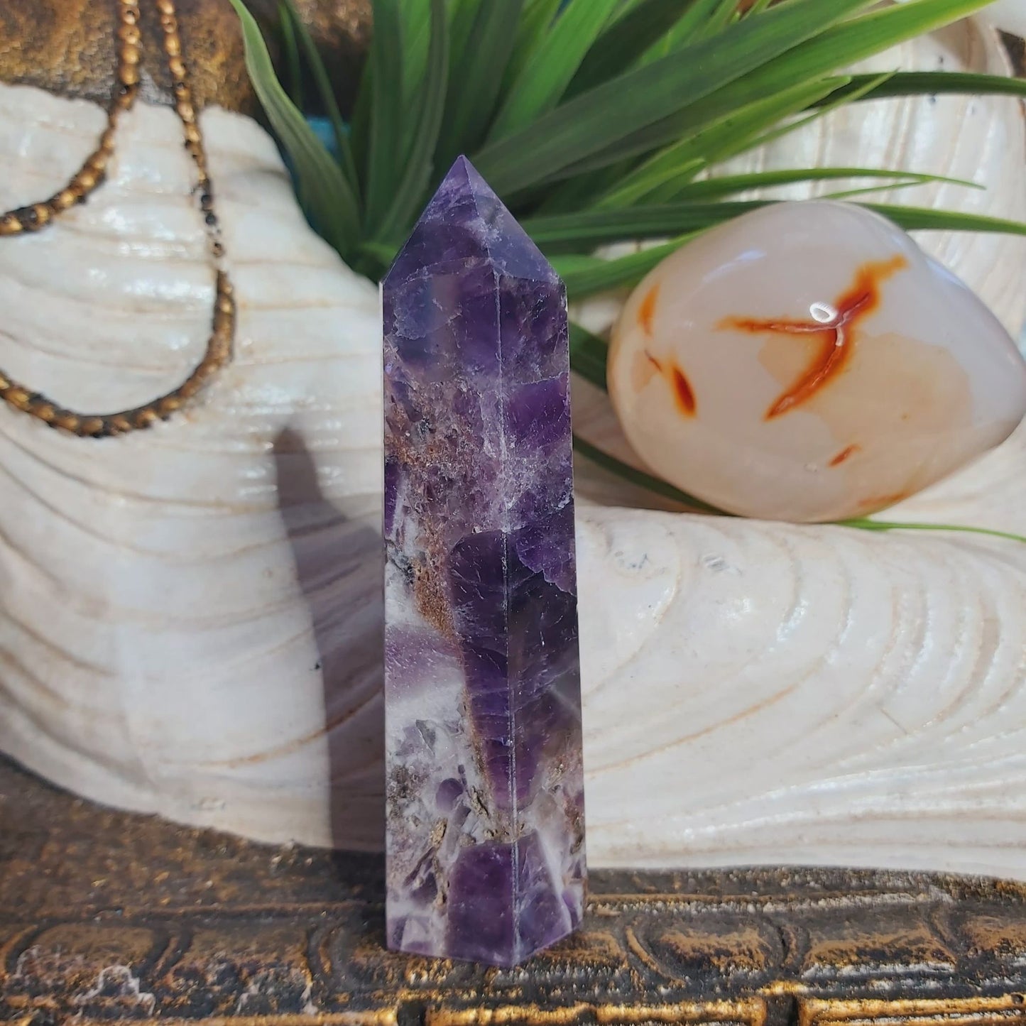 Chevron Amethyst Protection Goddess 103 gms (GEM101)