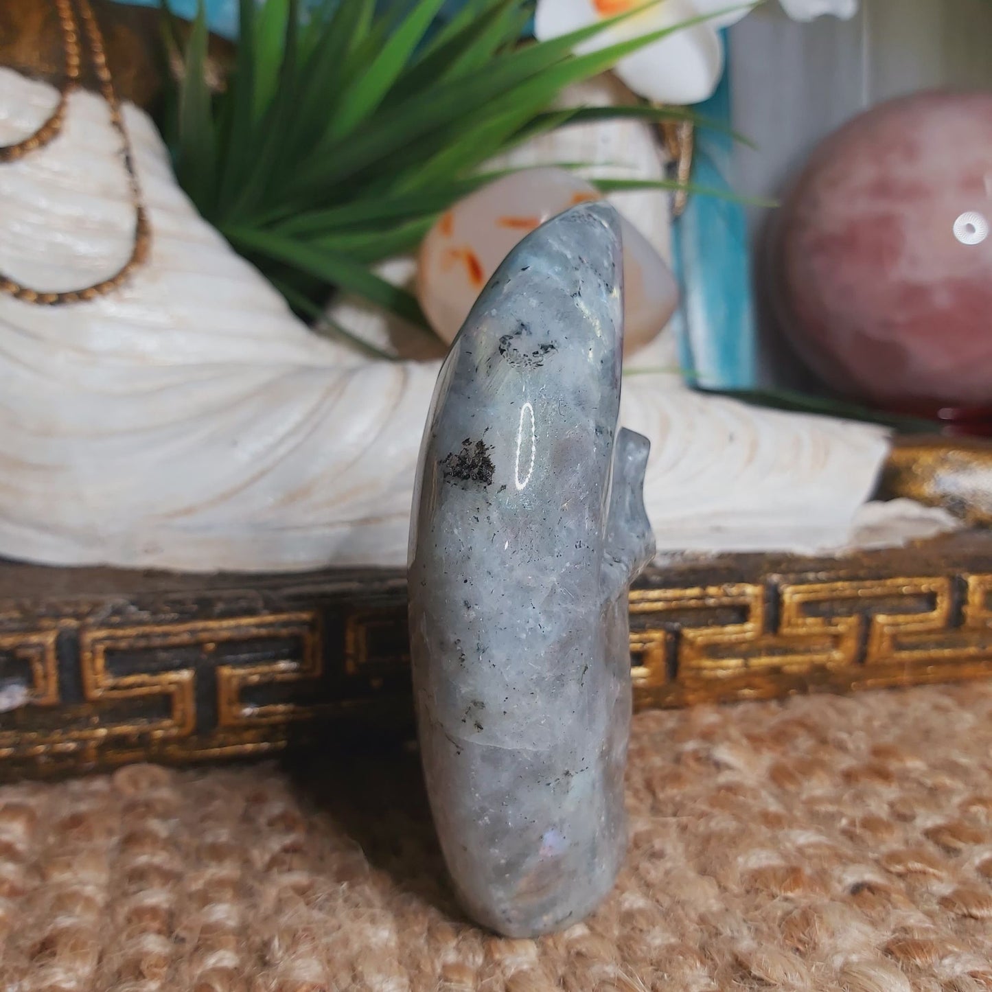 Labradorite Hand Carved Crystal 207 gms (GEM126)