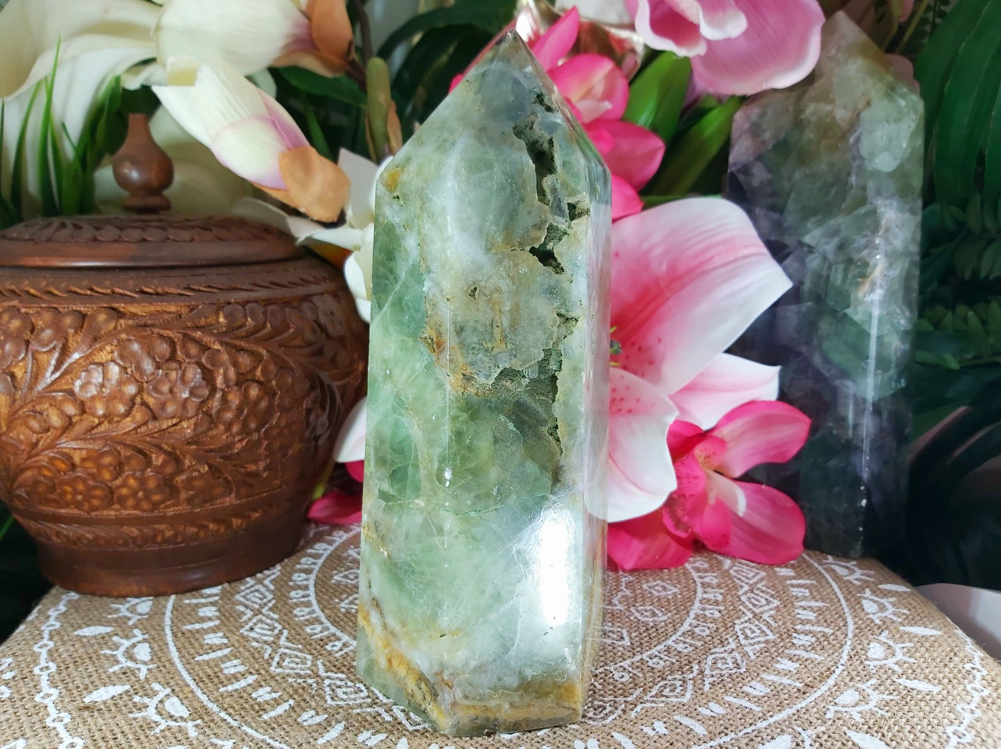 Fluorite Divination Crystal Tower 1813 gms (GEM77)