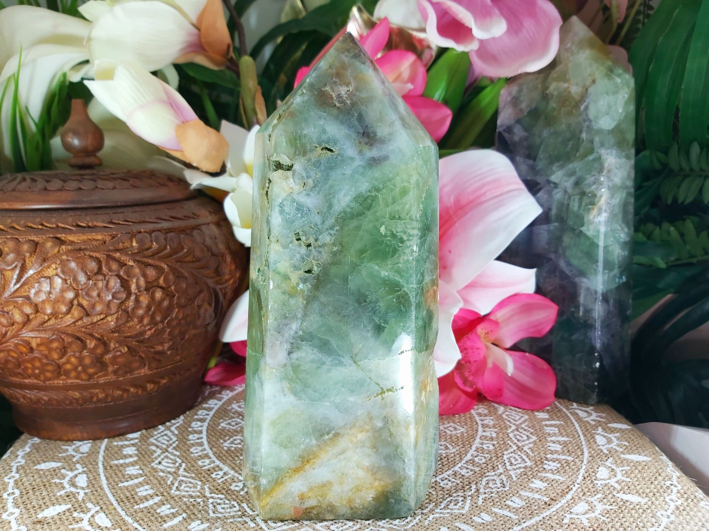 Fluorite Divination Crystal Tower 1813 gms (GEM77)