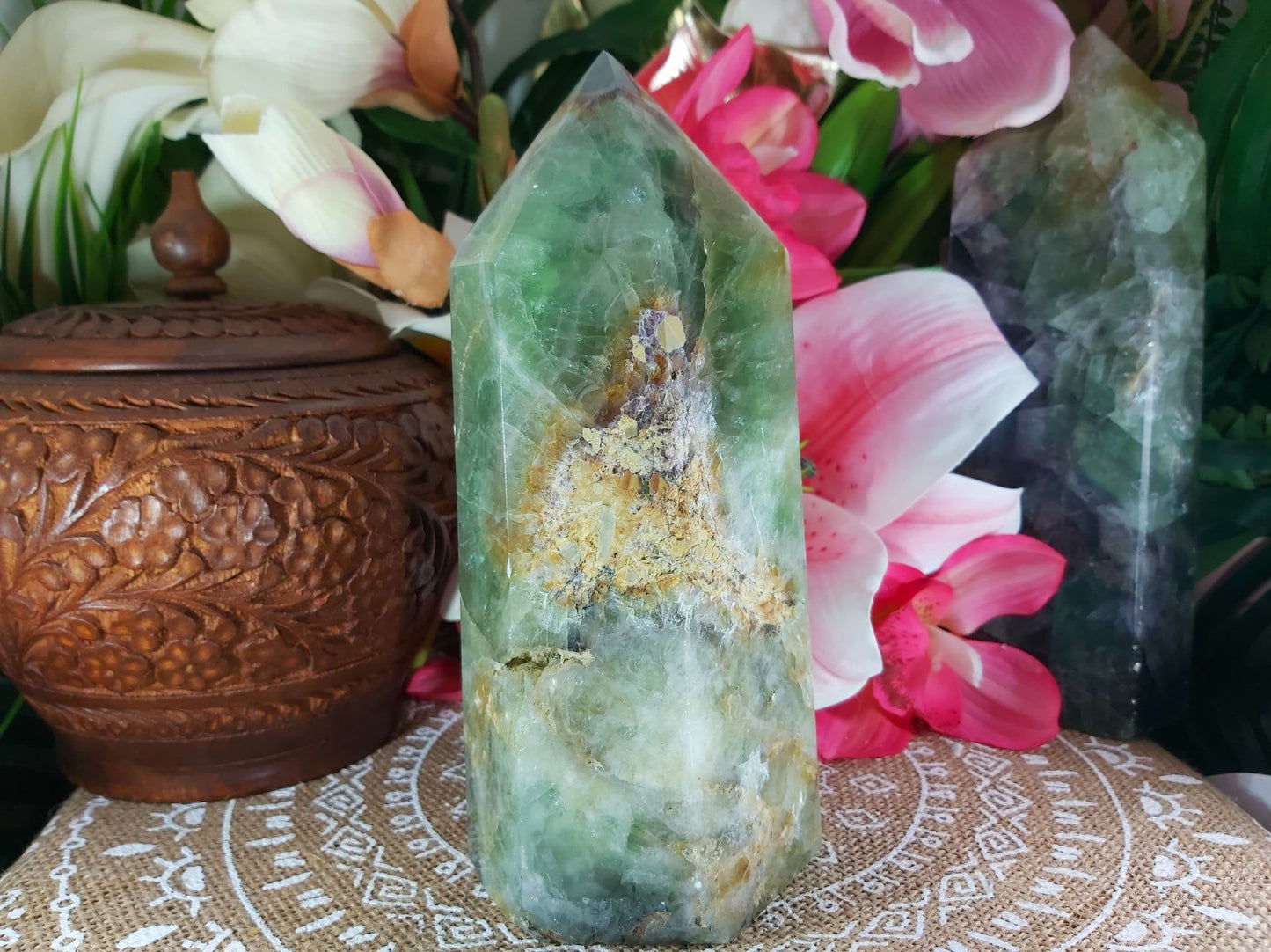 Fluorite Divination Crystal Tower 1813 gms (GEM77)