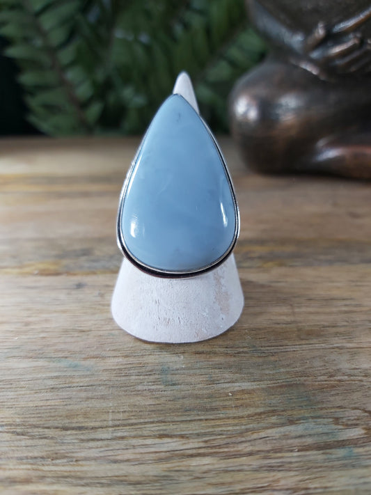 Angelic Owyhee Blue Opal Ring Size US 8 (RG122)